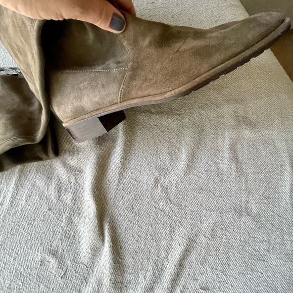 STUART WEITSMAN Lowland Suede Over-The-Knee Boots - Picture 2 of 10